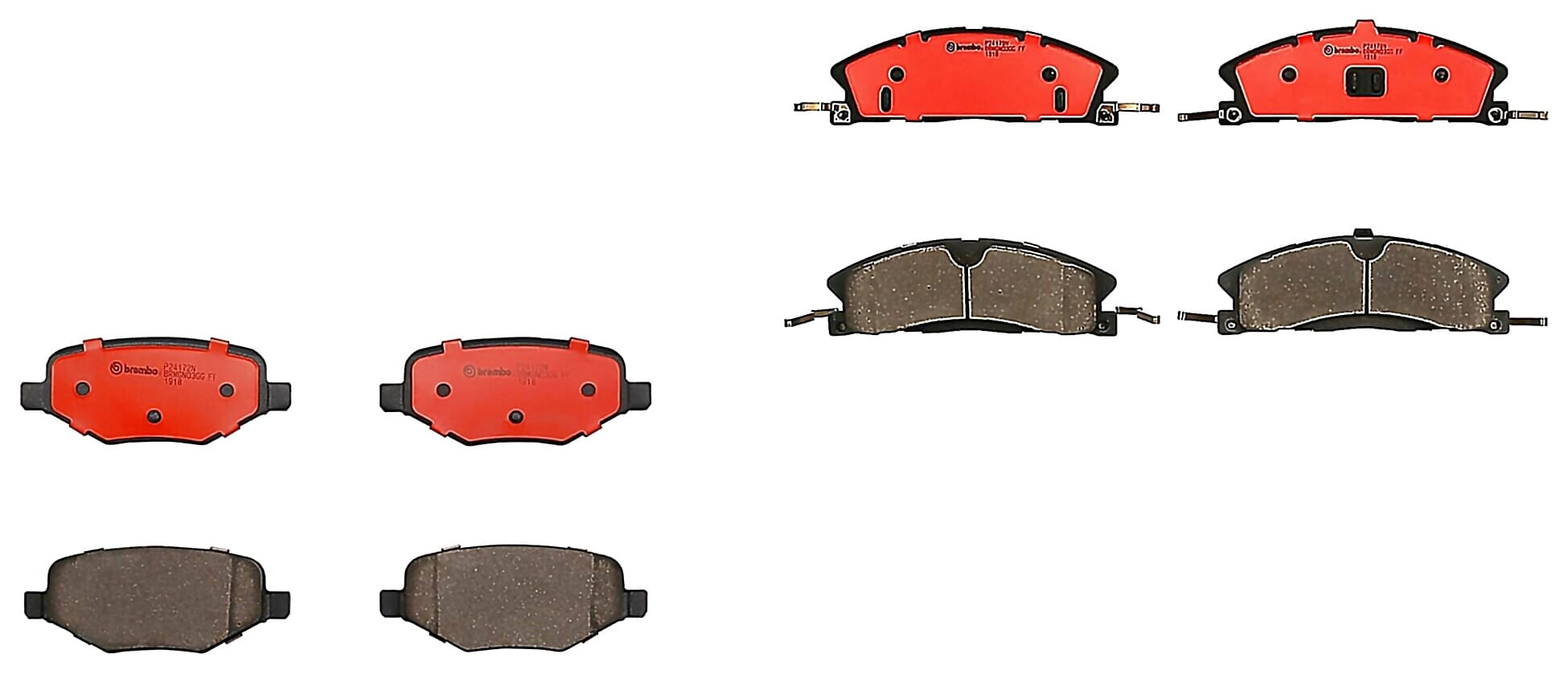 Kit De Balatas Ceramicas Delanteras y Traseras