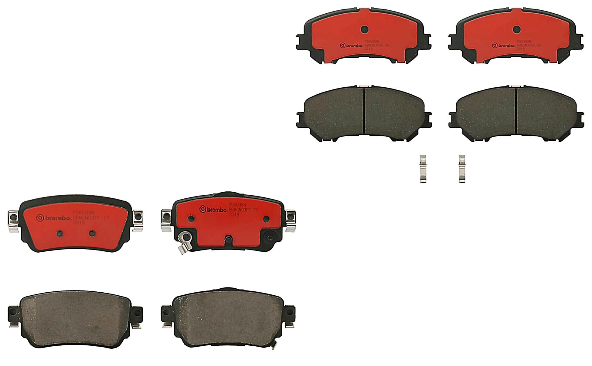 Kit De Balatas Cerámicas Delanteras y Traseras