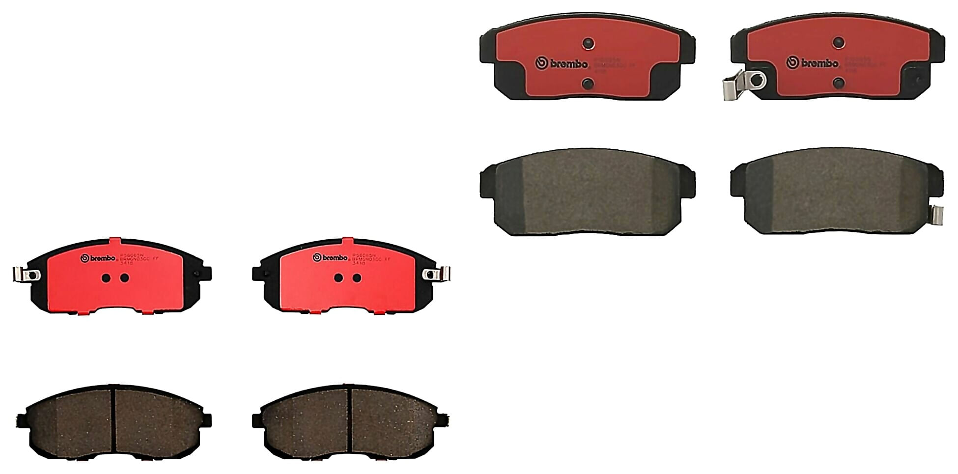 Kit De Balatas Cerámicas Delanteras y Traseras
