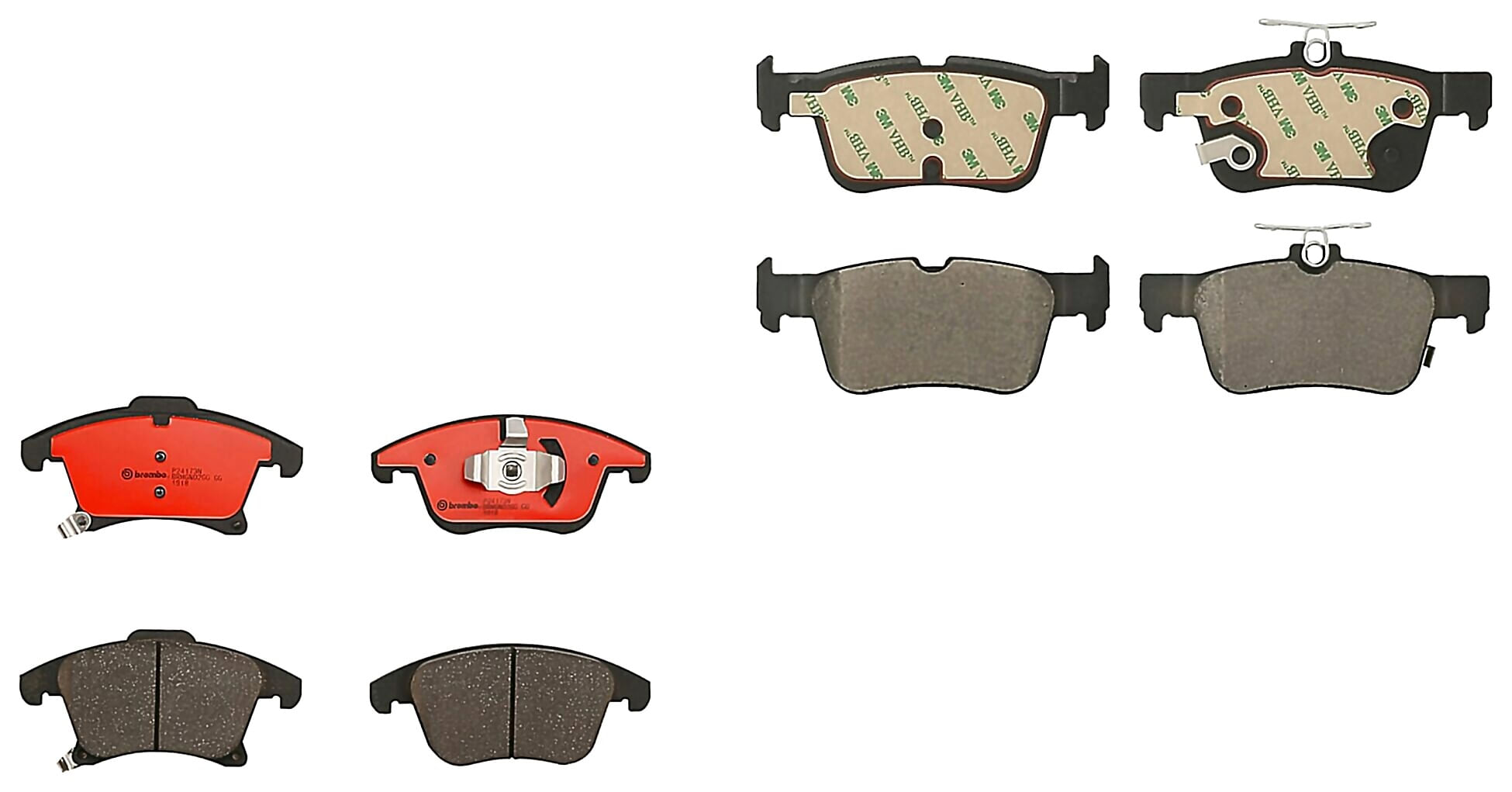 Kit De Balatas Ceramicas Delanteras y Traseras