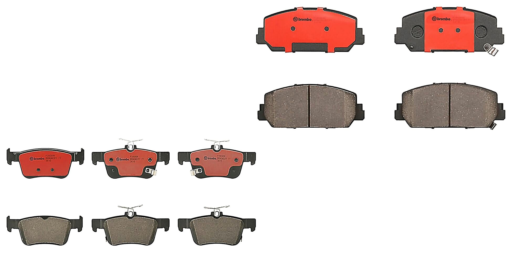 Kit De Balatas Ceramicas Delanteras y Traseras