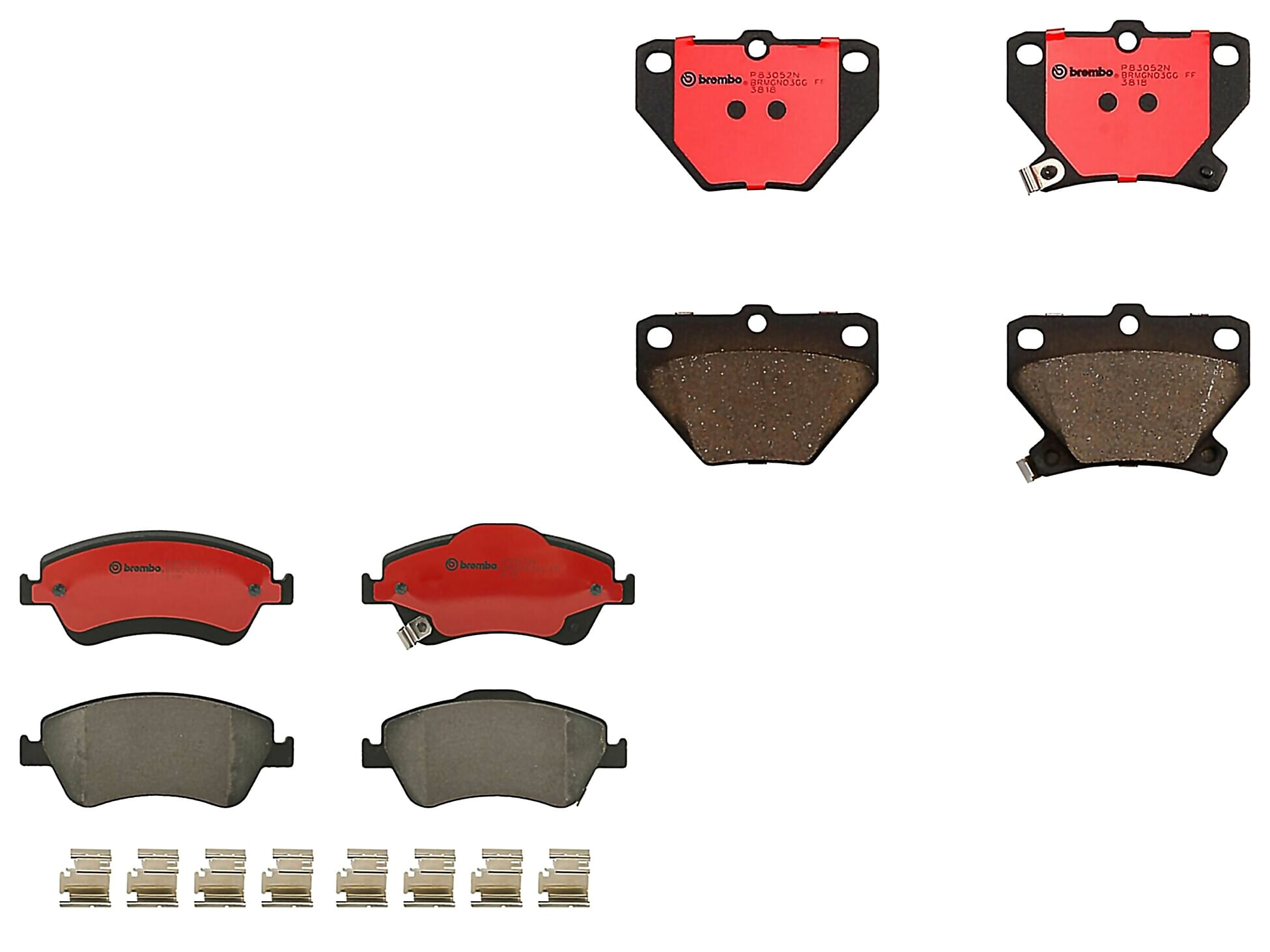 Kit De Balatas Ceramicas Delanteras y Traseras