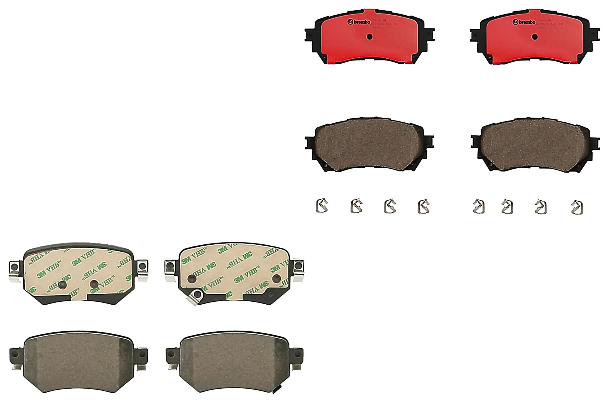 Kit De Balatas Ceramicas Delanteras y Traseras