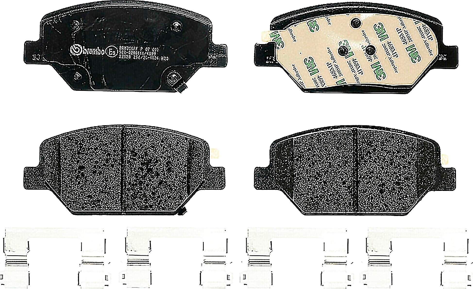 Kit De Balatas Ceramicas Delanteras y Traseras