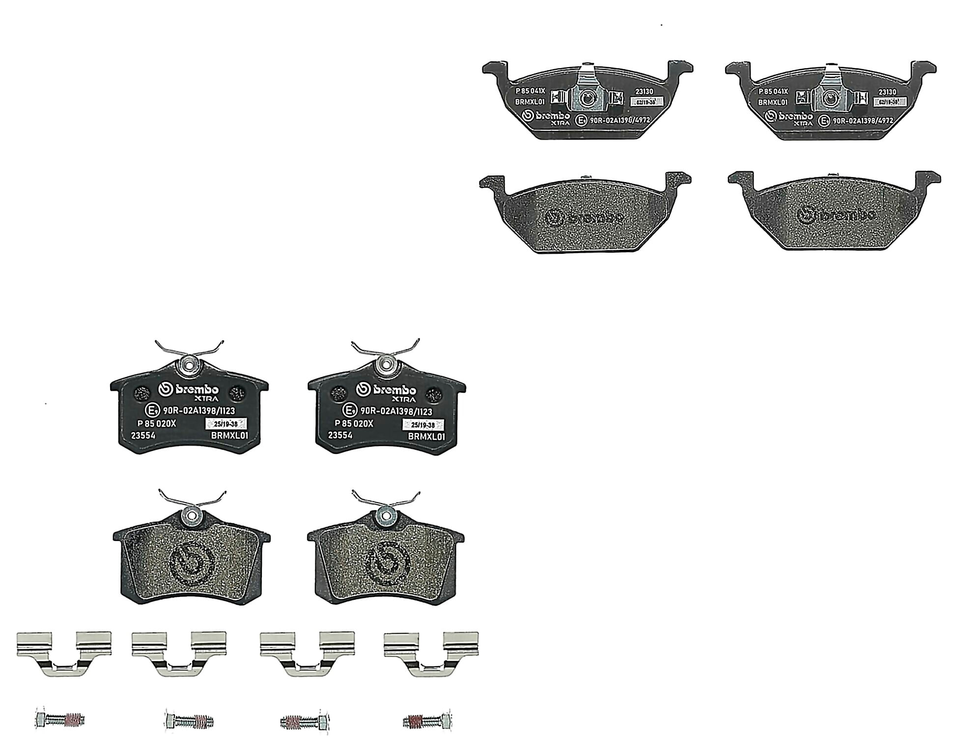 Kit De Balatas Sport Xtra Delanteras y Traseras