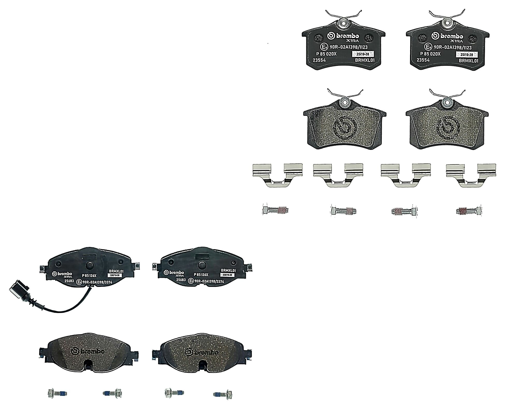 Kit De Balatas Sport Xtra Delanteras y Traseras