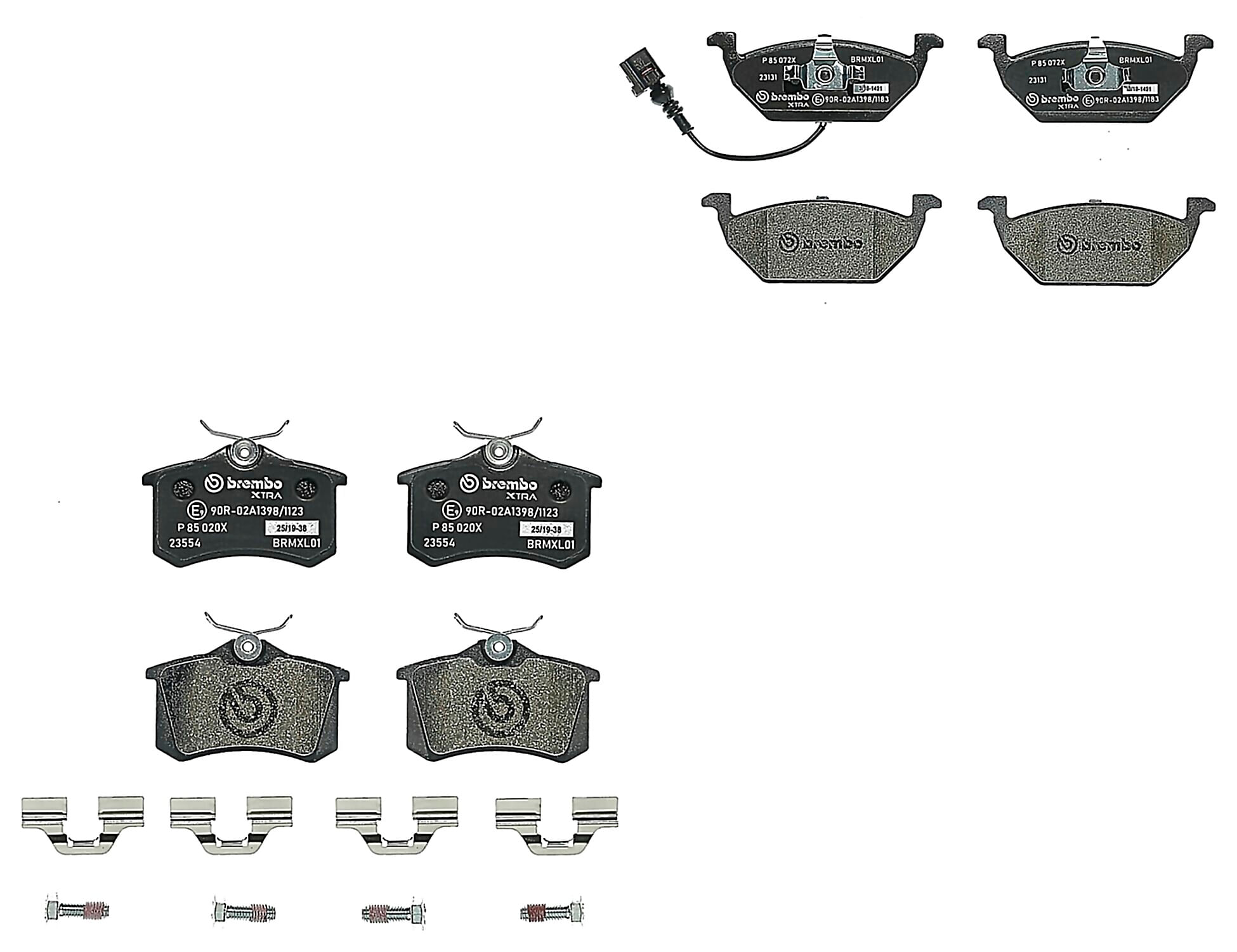 Kit De Balatas Sport Xtra Delanteras y Traseras