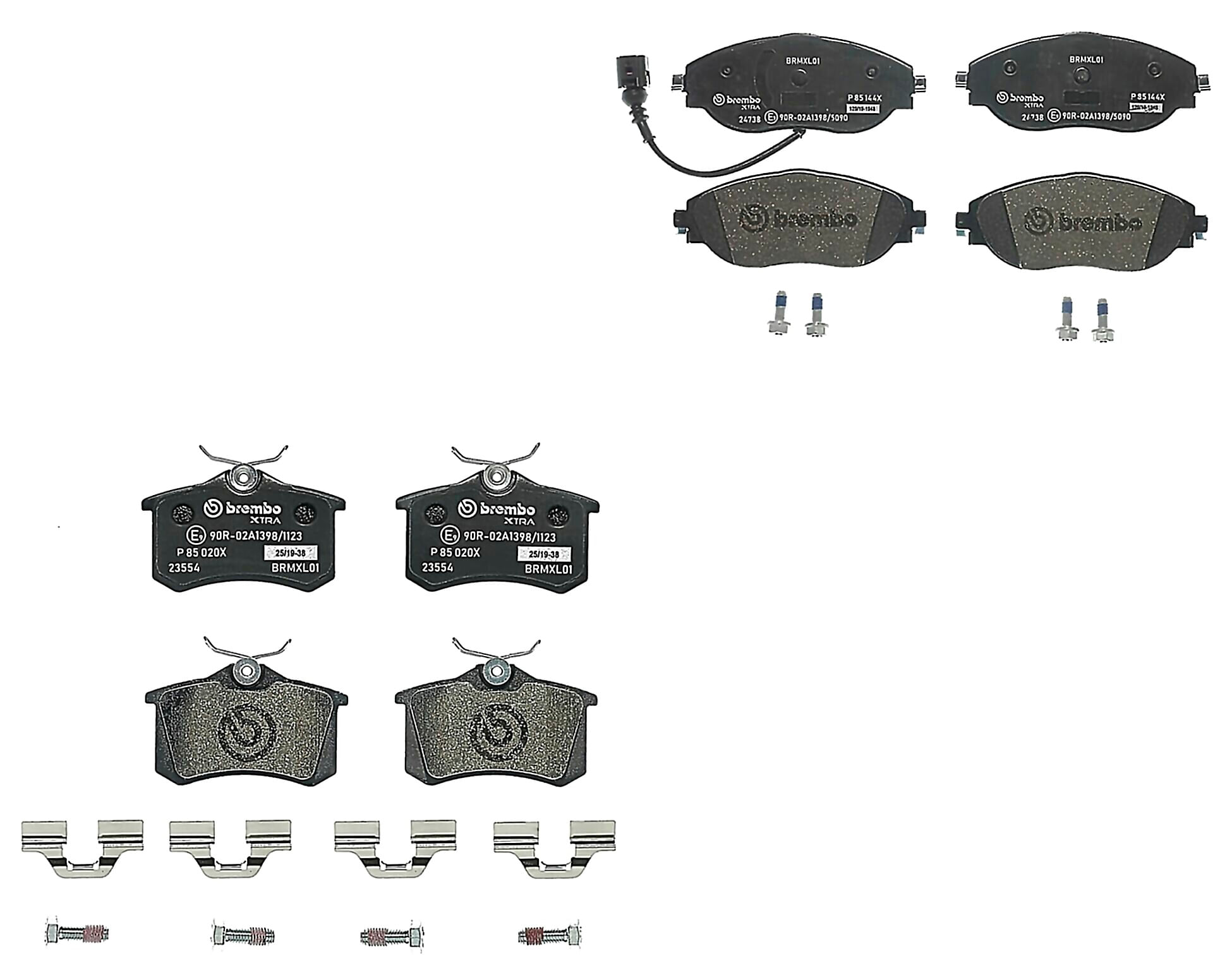 Kit De Balatas Sport Xtra Delanteras y Traseras