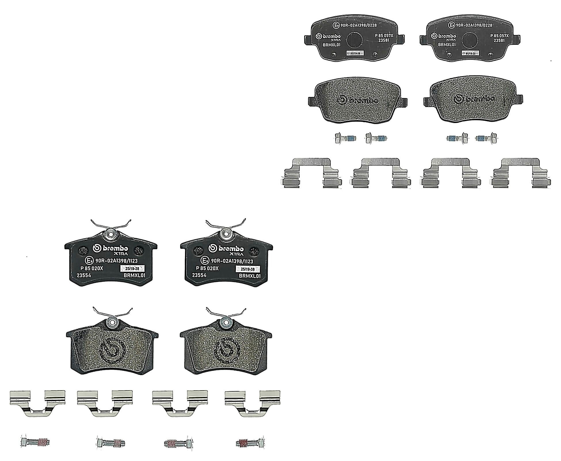 Kit De Balatas Sport Xtra Delanteras y Traseras