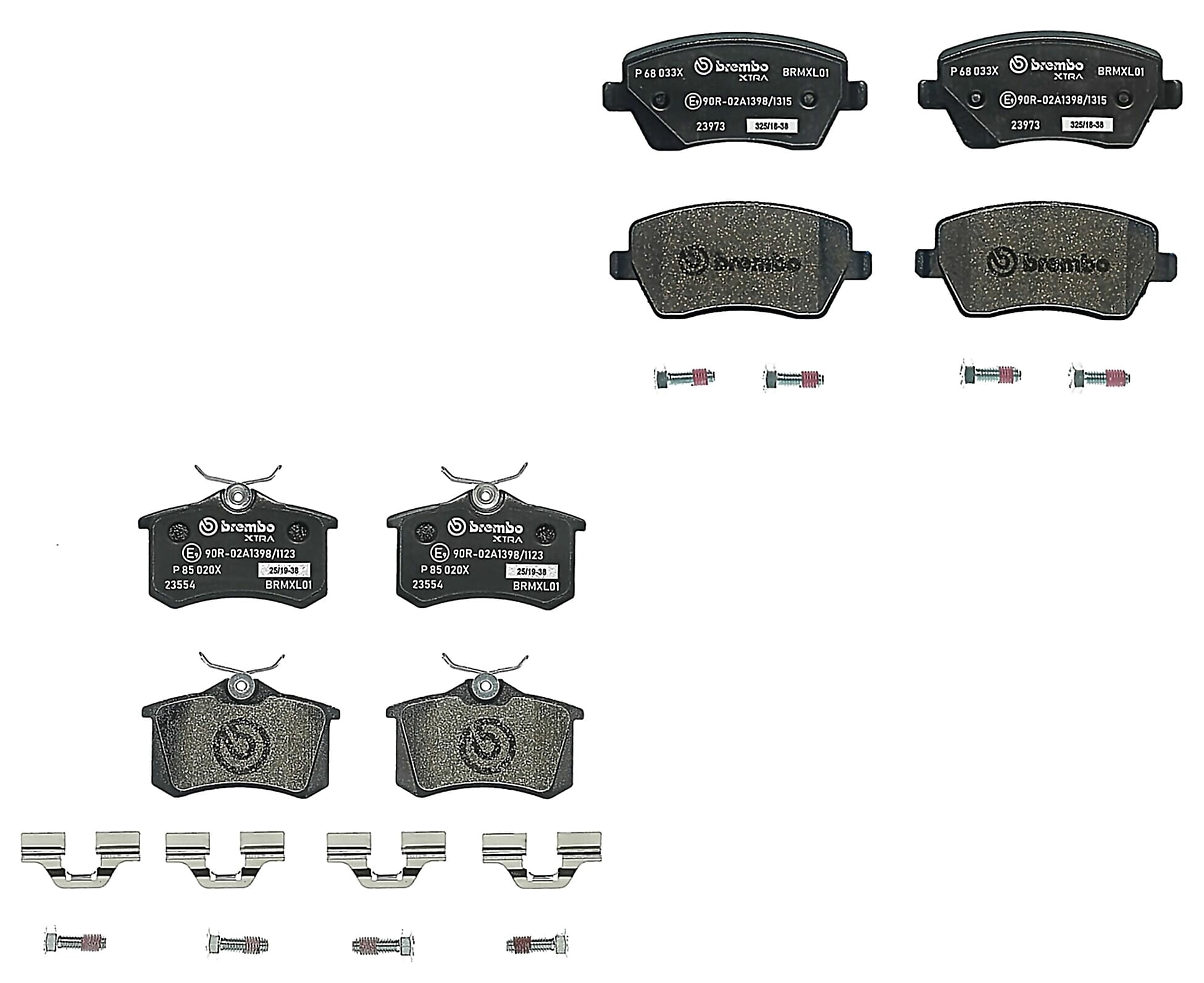 Kit De Balatas Sport Xtra Delanteras y Traseras