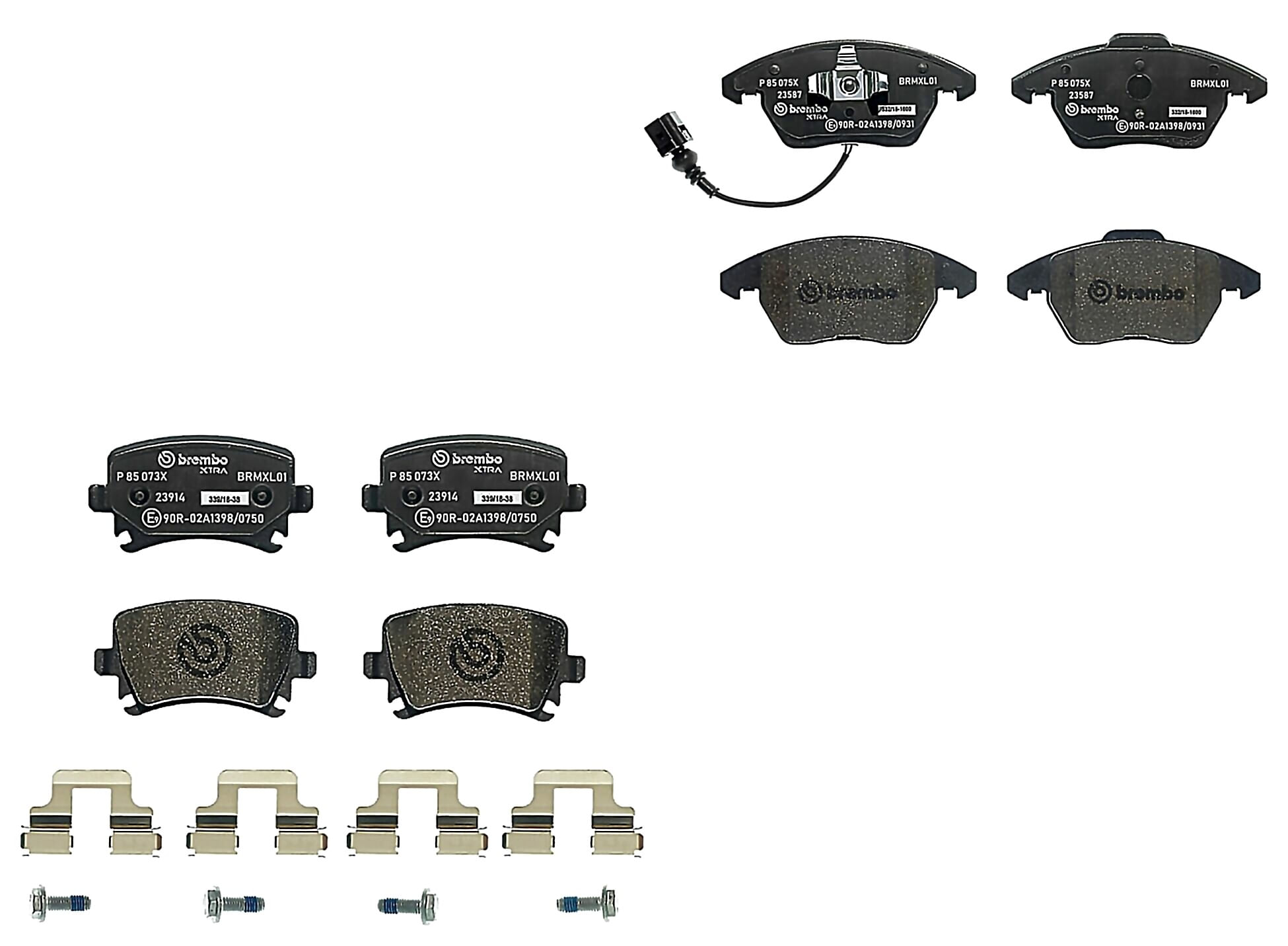 Kit De Balatas Sport Xtra Delanteras y Traseras