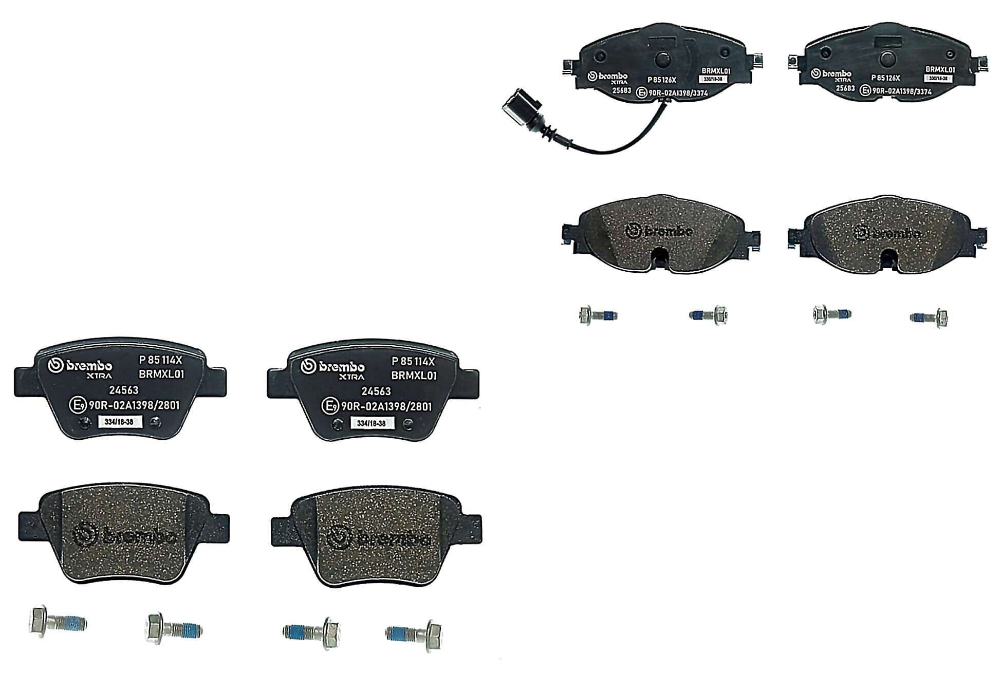 Kit De Balatas Sport Xtra Delanteras y Traseras