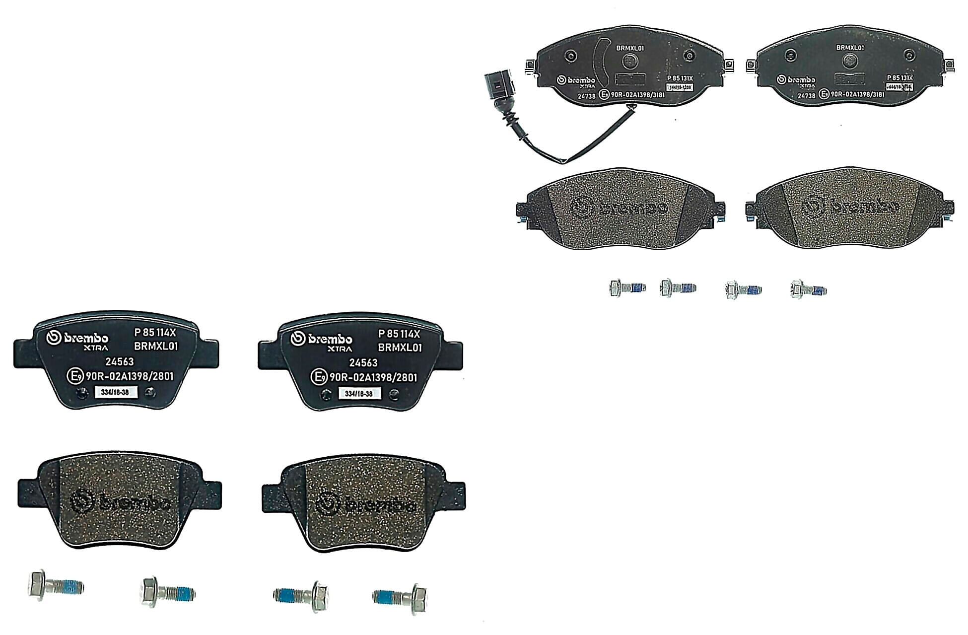 Kit De Balatas Sport Xtra Delanteras y Traseras