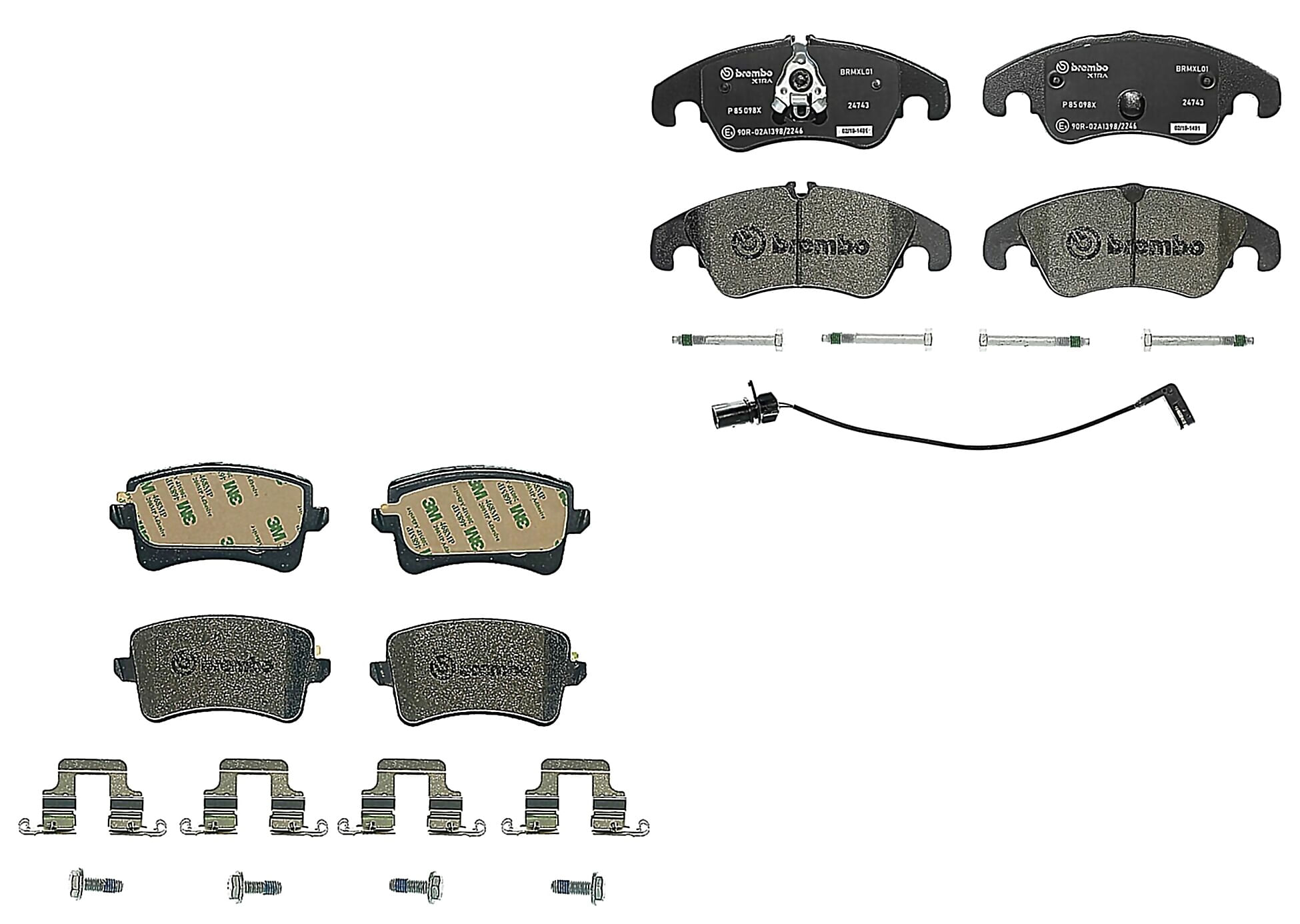Kit De Balatas Sport Xtra Delanteras y Traseras
