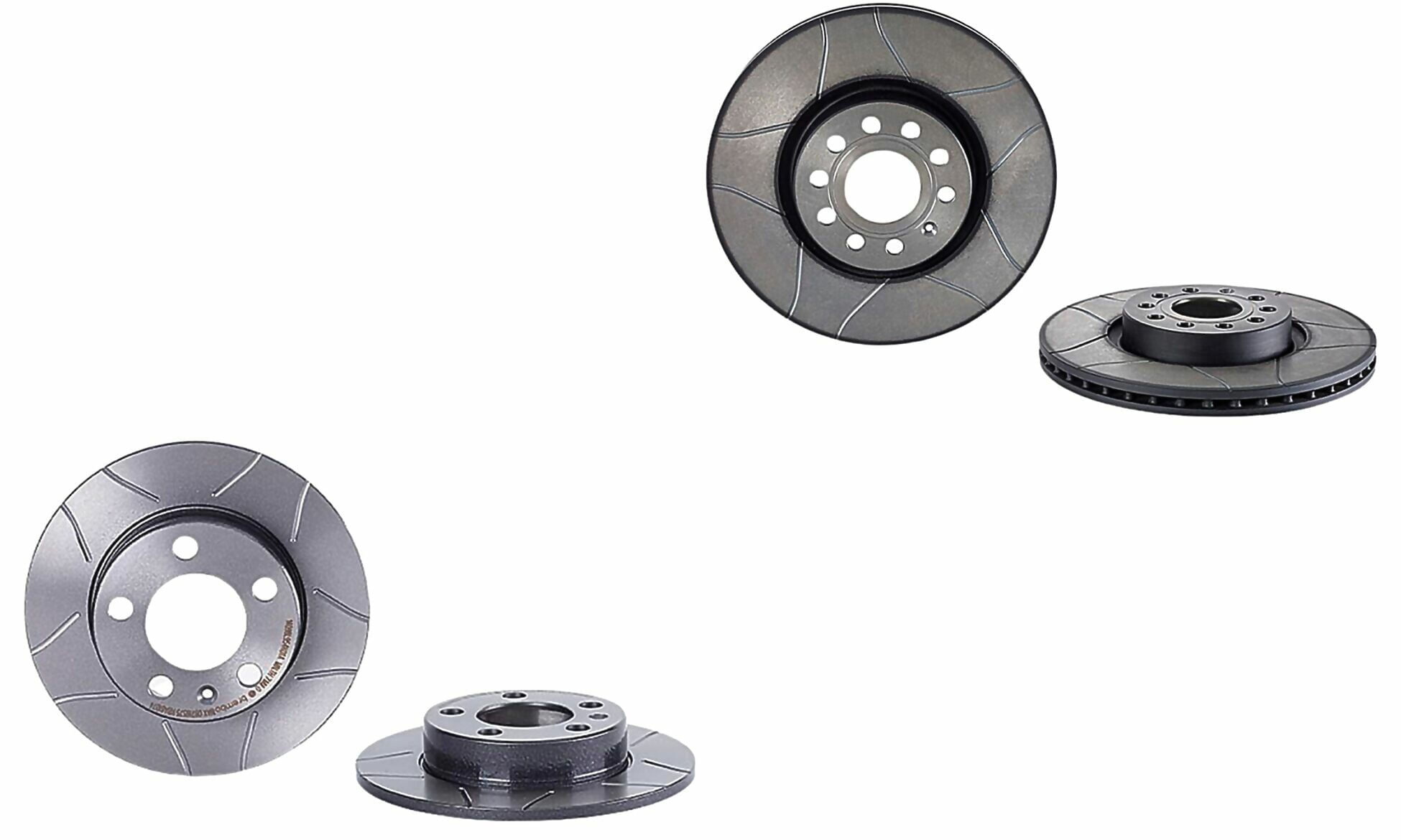 Kit De 4 Discos Ranurados