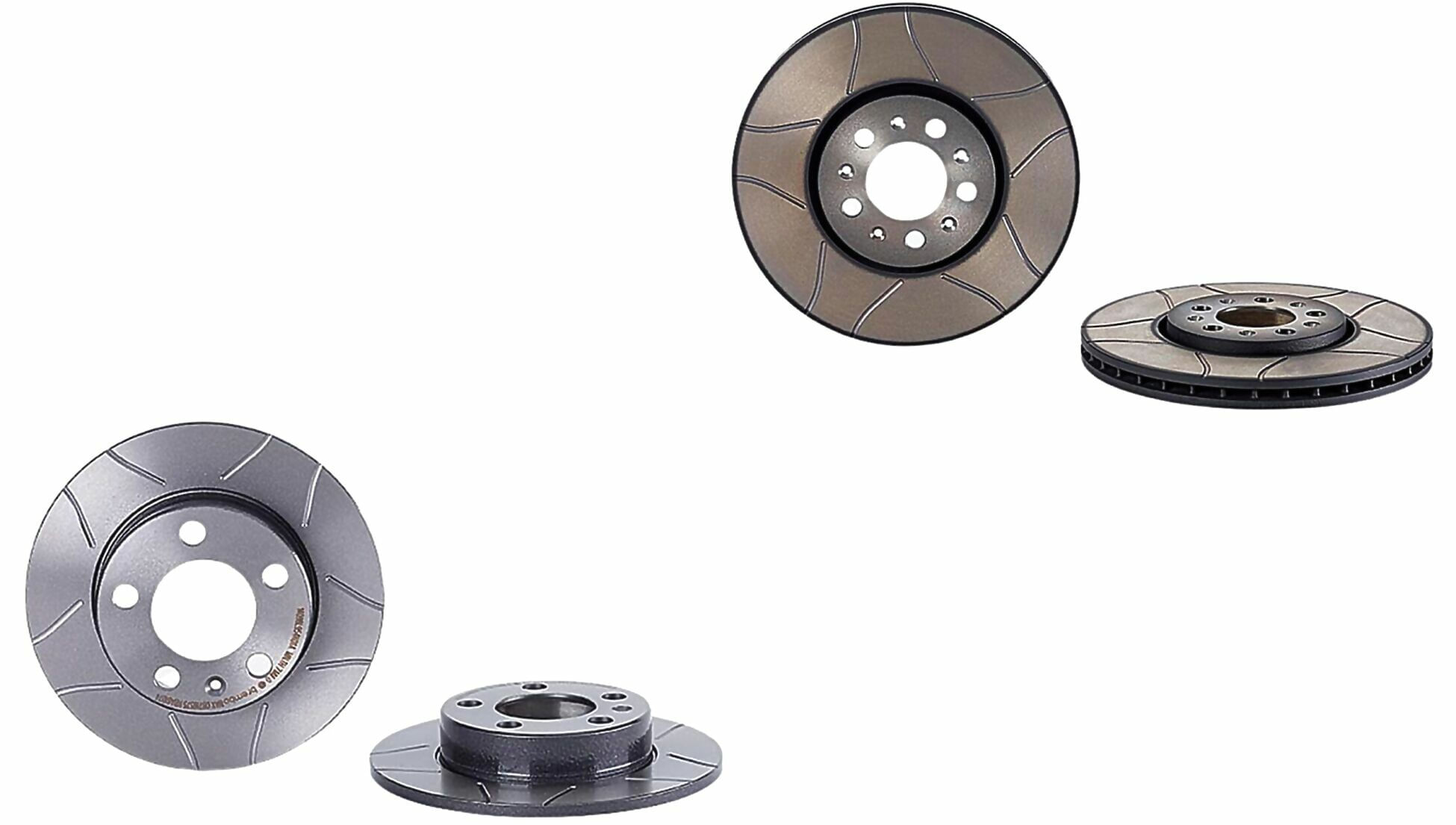 Kit De 4 Discos Ranurados