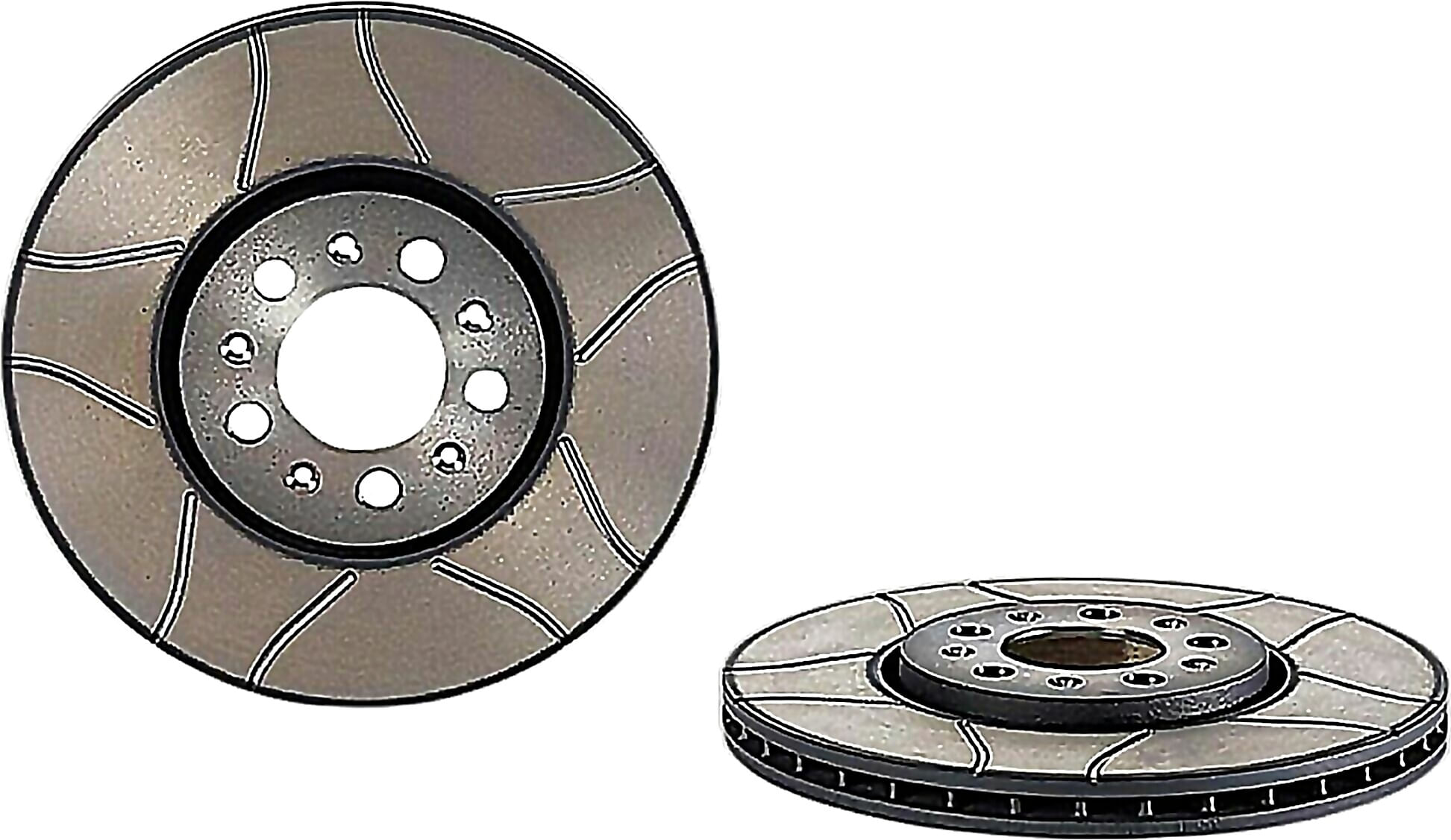 Par De Discos Ranurados Delanteros