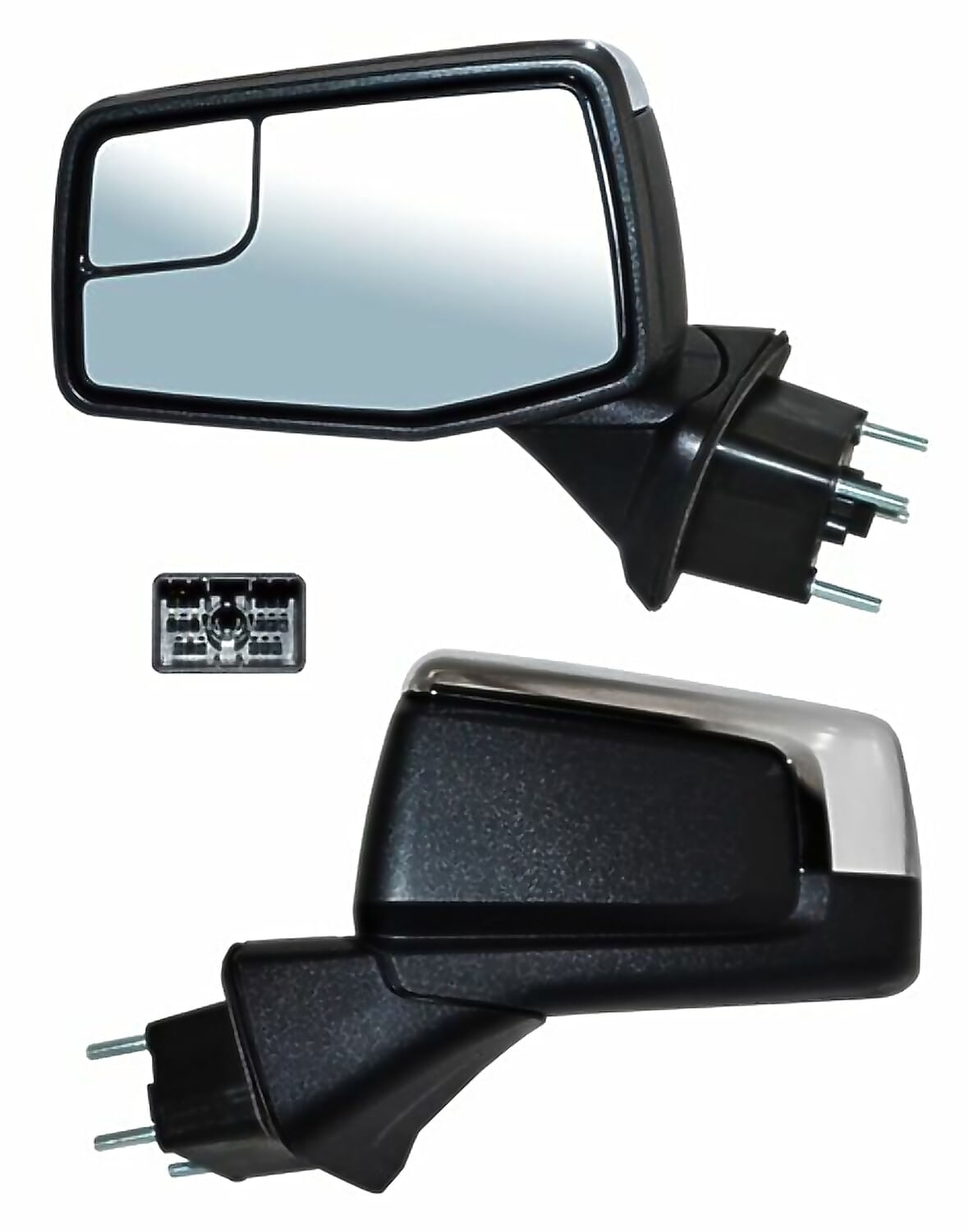 Espejo Cromado Con Desempañante Eléctrico Con Punto Ciego Lado Conductor