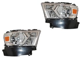 Par De Faros Fondo Cromado