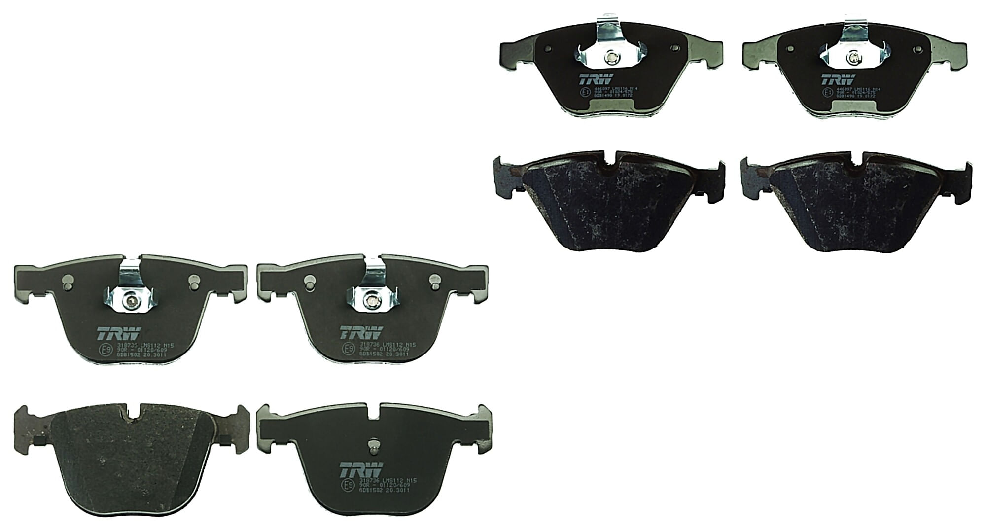 Kit De Balatas Bajos Metales Delanteras Y Traseras