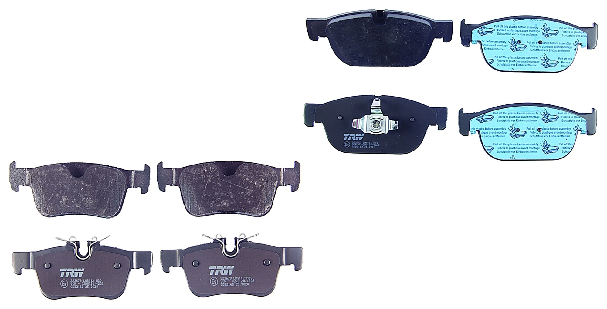 Kit De Balatas Bajos Metales Delanteras Y Traseras