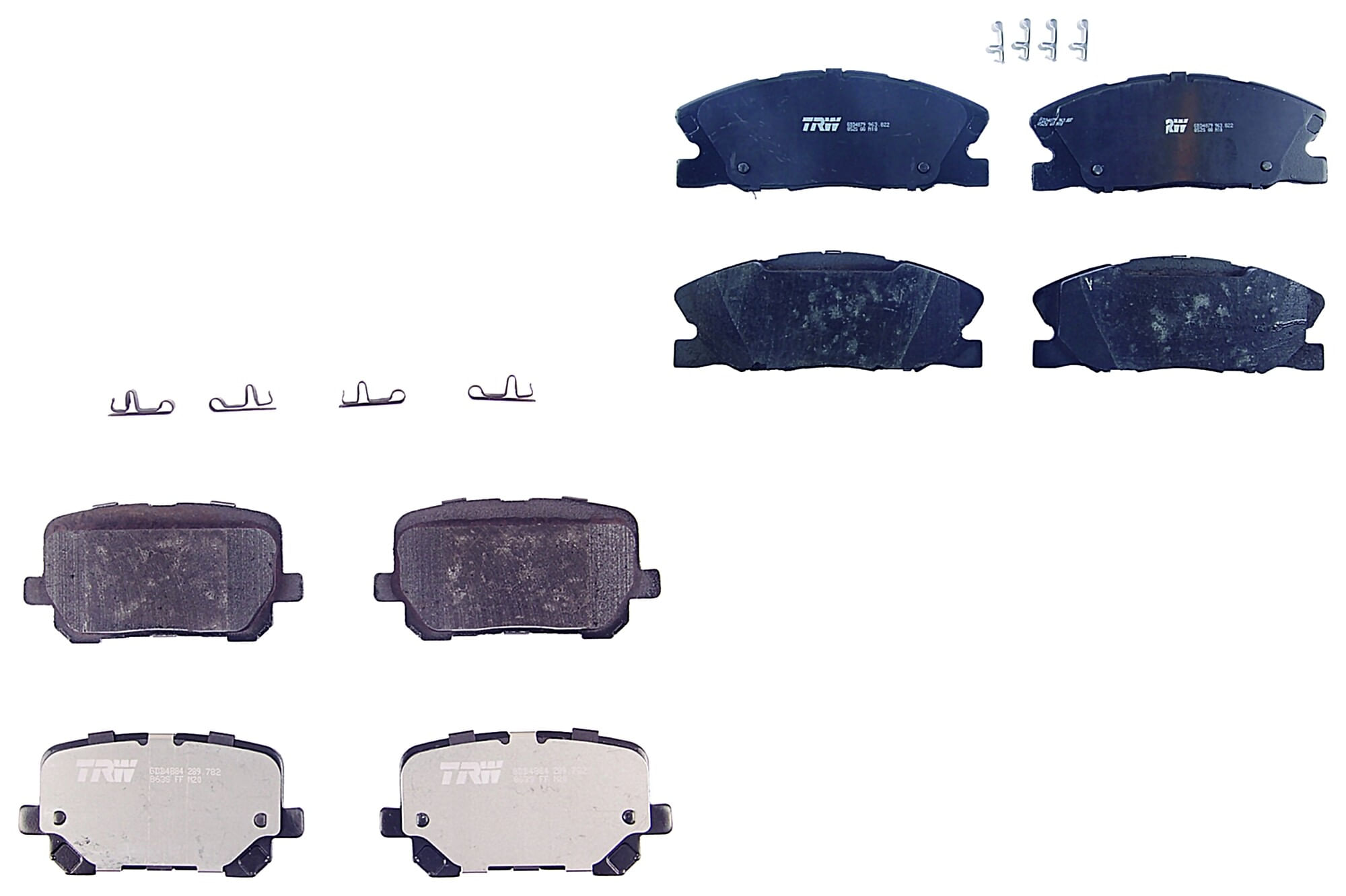 Kit De Balatas Bajos Metales Delanteras Y Traseras