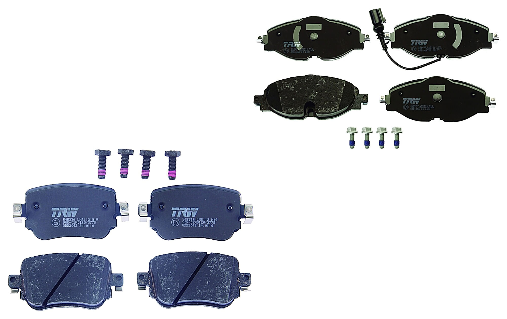 Kit De Balatas Bajos Metales Delanteras Y Traseras