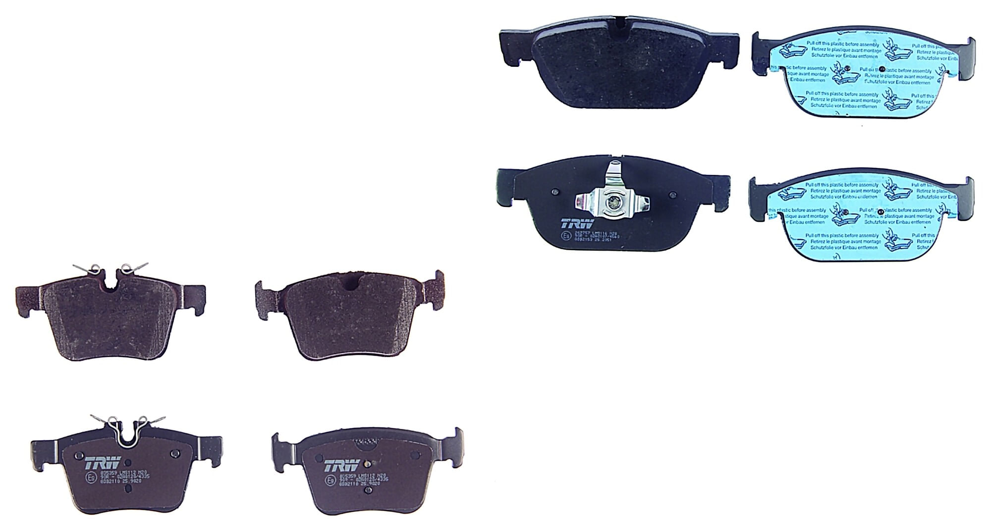Kit De Balatas Bajos Metales Delanteras Y Traseras
