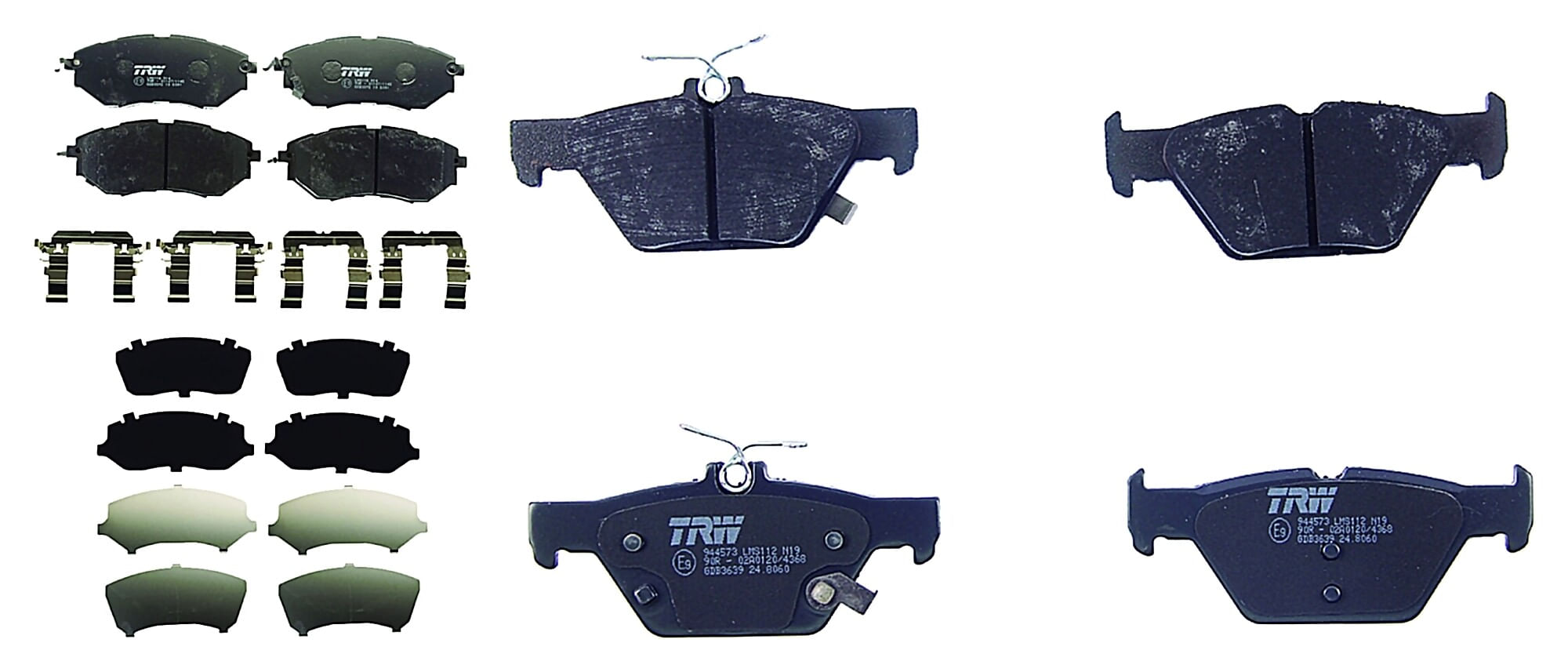 Kit De Balatas Bajos Metales Delanteras Y Traseras