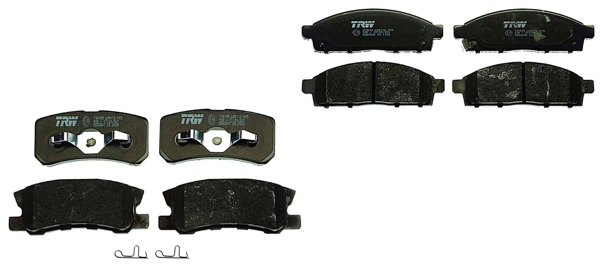 Kit De Balatas Bajos Metales Delanteras Y Traseras