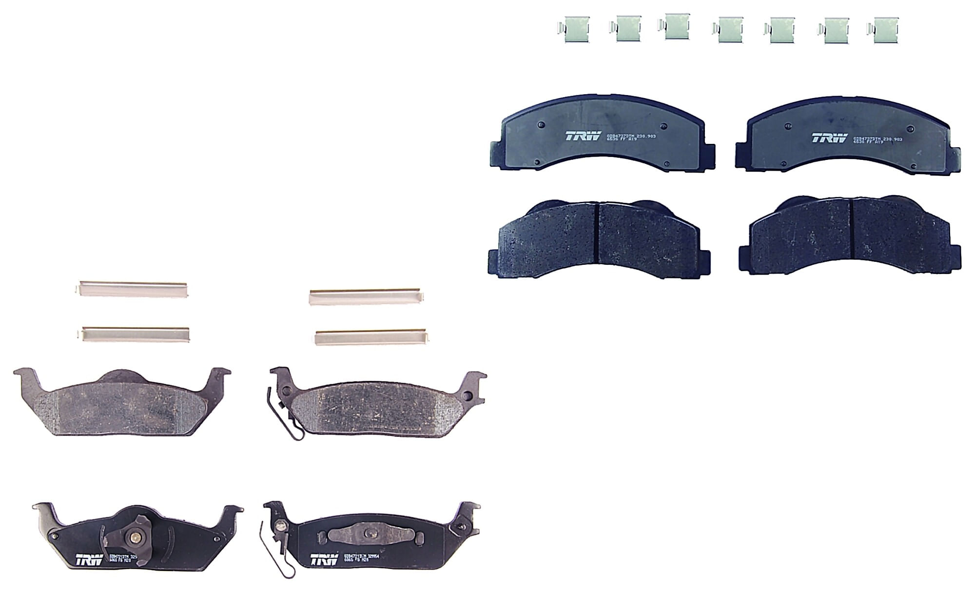 Kit De Balatas Ceramicas Delanteras Y Traseras