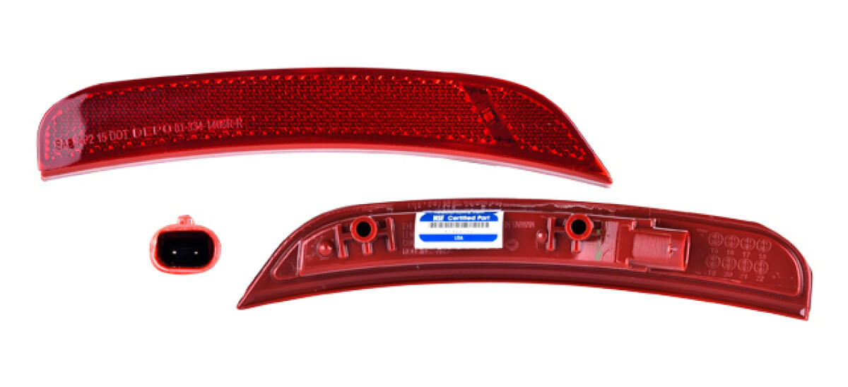 Cuarto Reflejante Trasero Lateral Con Leds Lado Pasajero