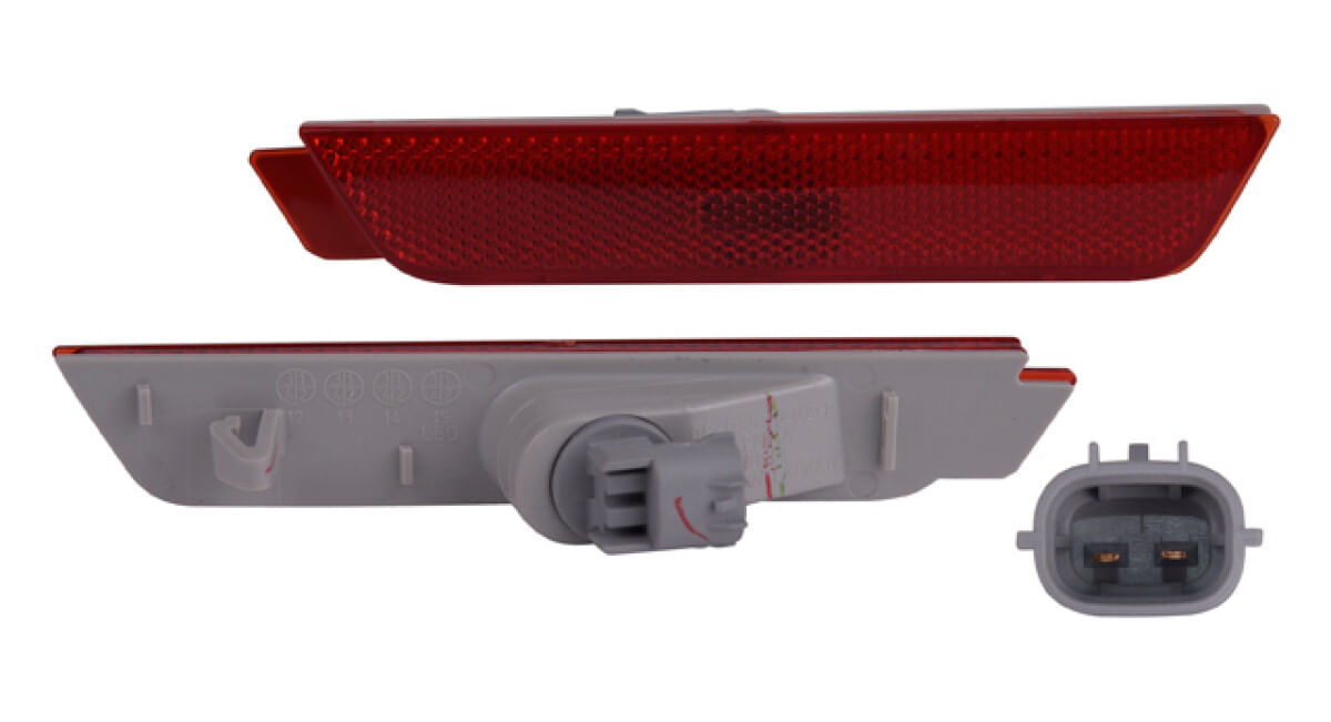 Cuarto Trasero Lateral Rojo Lado Pasajero