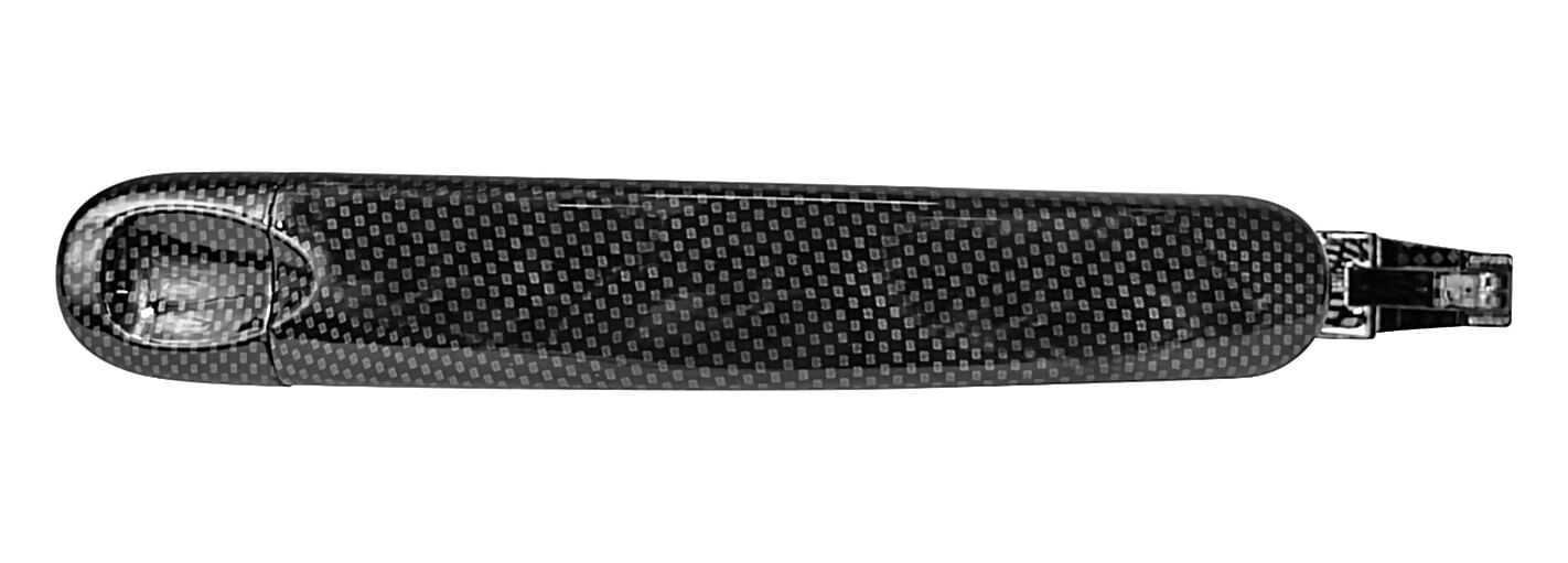 Manija Puerta Exterior Fibra De Carbón Negra
