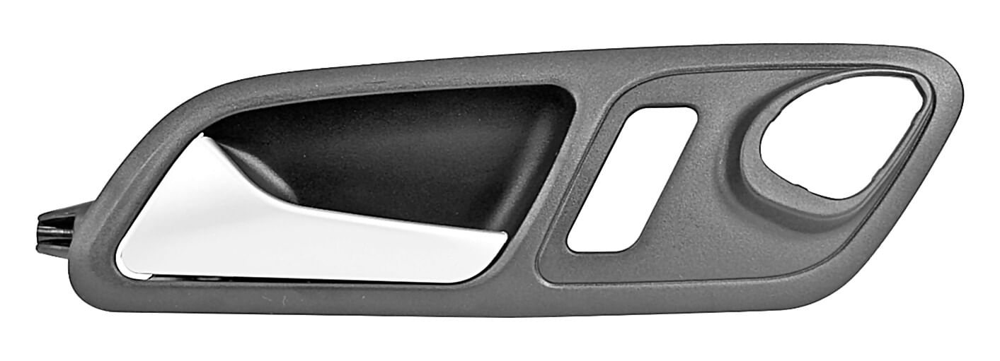 Manija Puerta Interior Delantera Negra/Plata Con Hoyo Lado Conductor