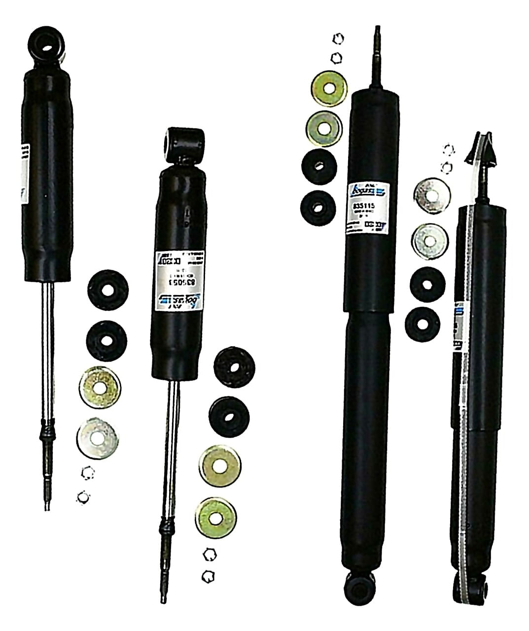 Kit De 4 Amortiguadores Gas Bogas
