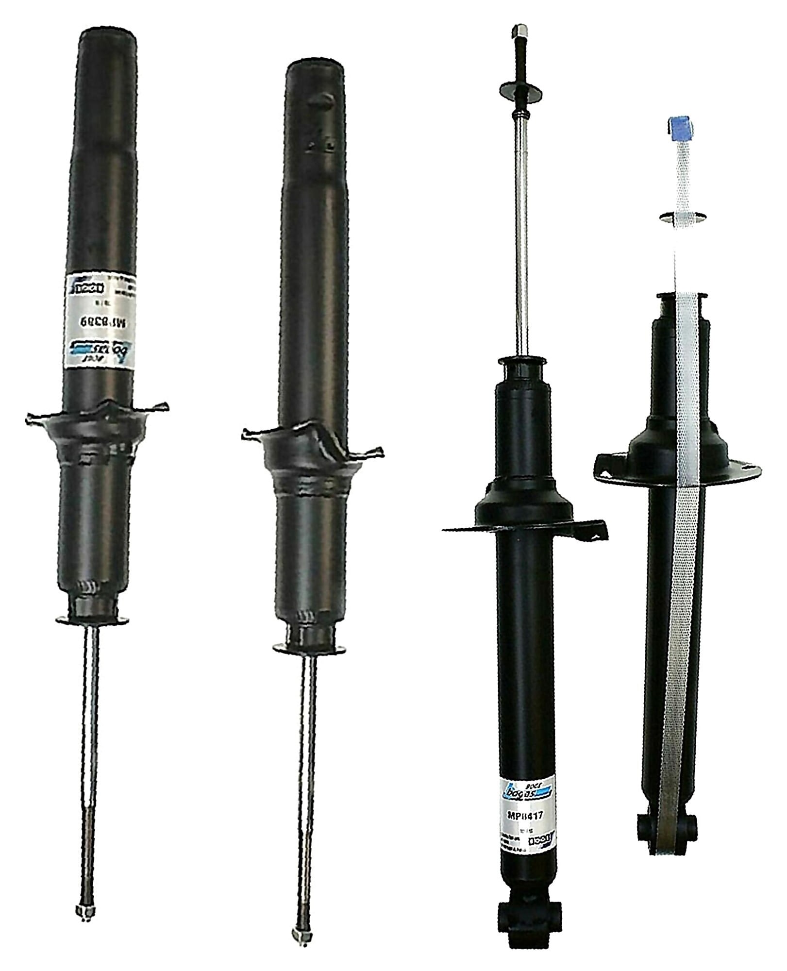 Kit De 4 Amortiguadores Gas Bogas FWD