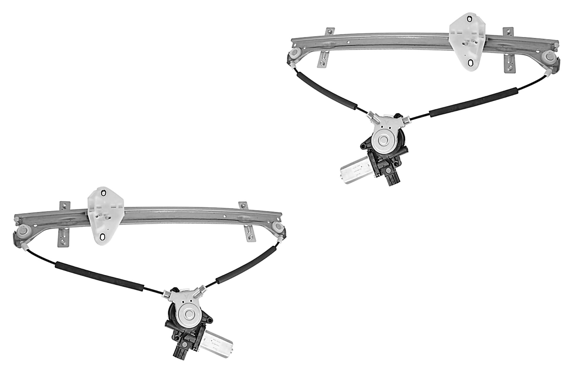 Par De Elevadores De Cristal Delanteros Con Motor