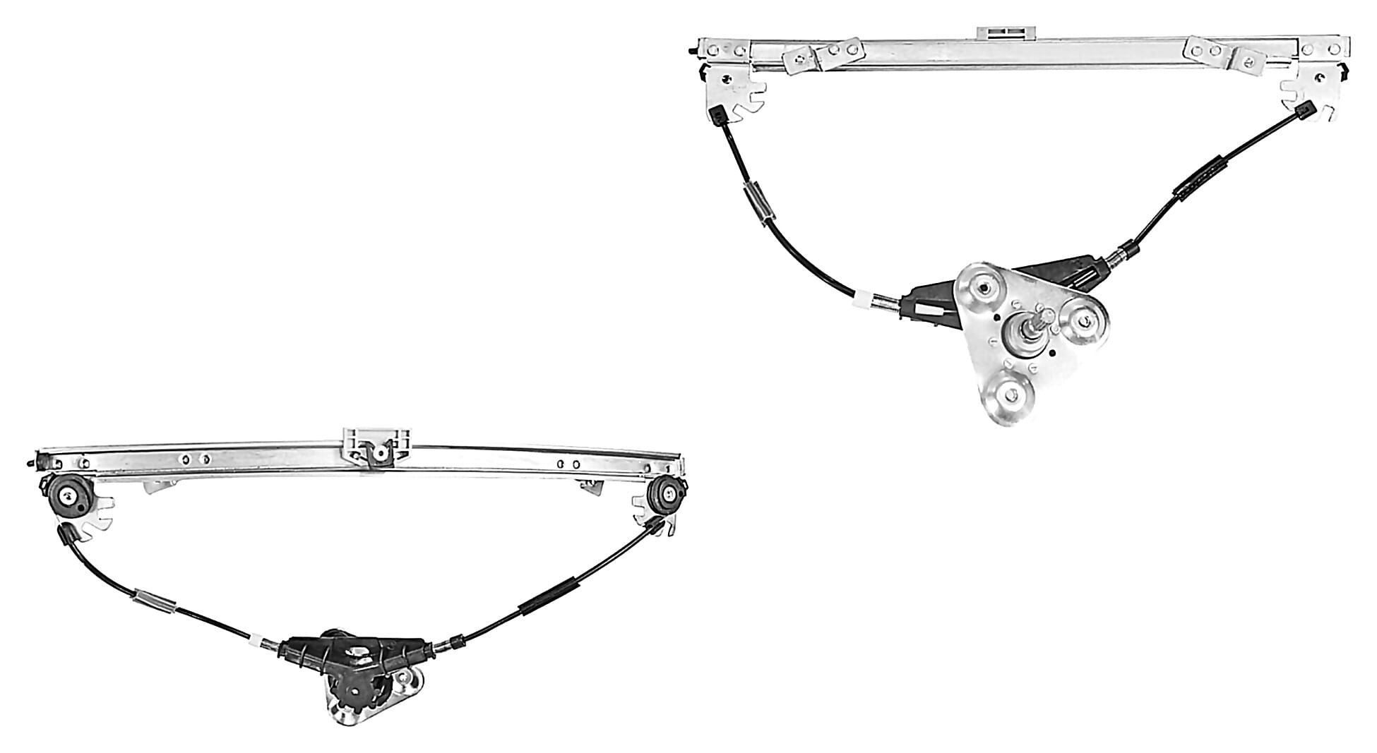 Par De Elevadores De Cristal Manuales Delanteros