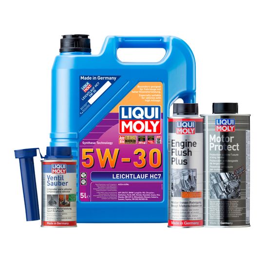 liqui-moly-kit-de-aceite-leichtlauf-hc7-5w30-enjuague-de-motor-y-aditivos-motor-protect-y-ventil-sauber-0