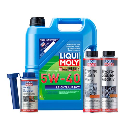 liqui-moly-kit-de-aceite-leichtlauf-hc7-5w40-enjuague-de-motor-y-aditivos-hydro-stossel-y-ventil-sauber-0