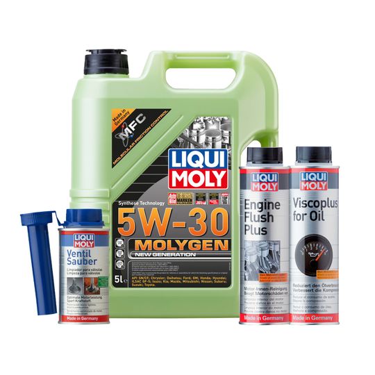 liqui-moly-kit-de-aceite-molygen-5w30-enjuague-de-motor-y-aditivos-viscoplus-y-ventil-sauber-0 liqui-moly-kit-de-aceite-molygen-5w30-enjuague-de-motor-y-aditivos-viscoplus-y-ventil-sauber-0
