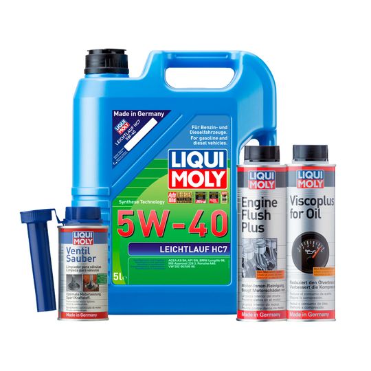 liqui-moly-kit-de-aceite-leichtlauf-hc7-5w40-enjuague-de-motor-y-aditivos-viscoplus-y-ventil-sauber-0