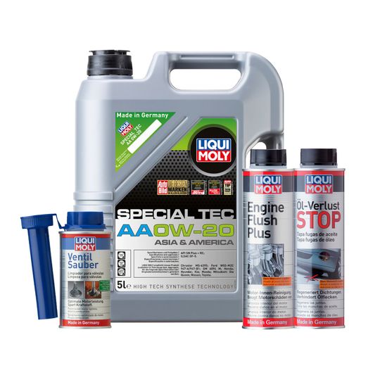 liqui-moly-kit-de-aceite-special-tec-aa-0w20-enjuague-de-motor-y-aditivos-oel-verlust-stop-y-ventil-sauber-0
