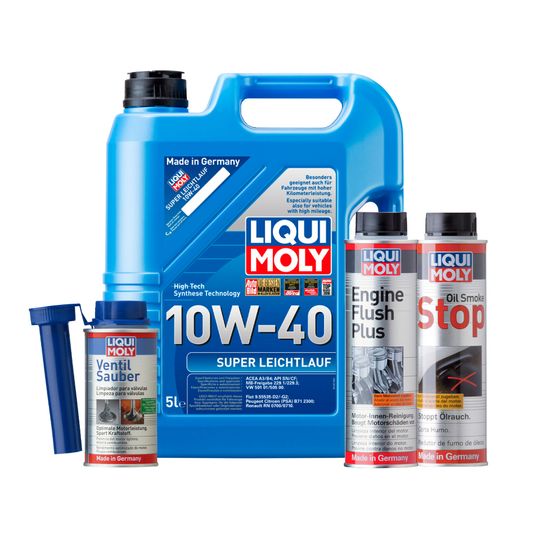 liqui-moly-kit-de-aceite-super-leichtlauf-10w40-enjuague-de-motor-y-aditivos-oil-smoke-stop-y-ventil-sauber-0