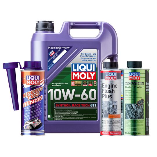 liqui-moly-kit-de-aceite-synthoil-race-10w60-enjuague-de-motor-y-aditivos-motor-protect-molygen-y-speed-tec-0