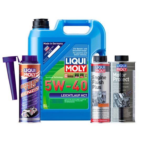 liqui-moly-kit-de-aceite-leichtlauf-hc7-5w40-enjuague-de-motor-y-aditivos-motor-protect-y-speed-tec-0
