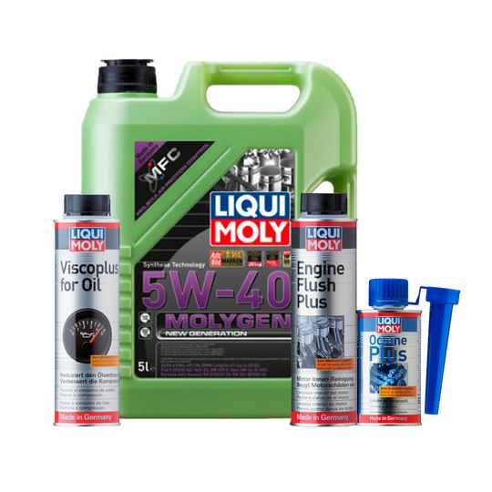 liqui-moly-kit-de-aceite-molygen-5w40-enjuague-de-motor-y-aditivos-viscoplus-y-octane-plus-0