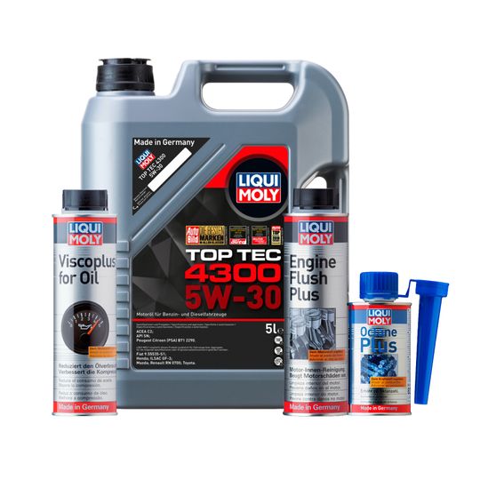 liqui-moly-kit-de-aceite-top-tec-4300-5w30-enjuague-de-motor-y-aditivos-viscoplus-y-octane-plus-0