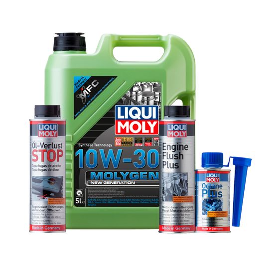 liqui-moly-kit-de-aceite-molygen-10w30-enjuague-de-motor-y-aditivos-oel-verlust-stop-y-octane-plus-0